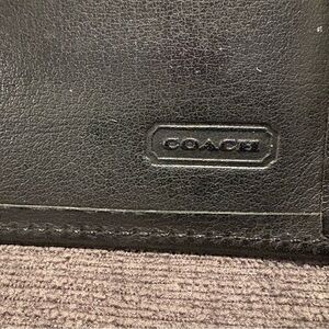 Coach Black Leather Men's Wallet